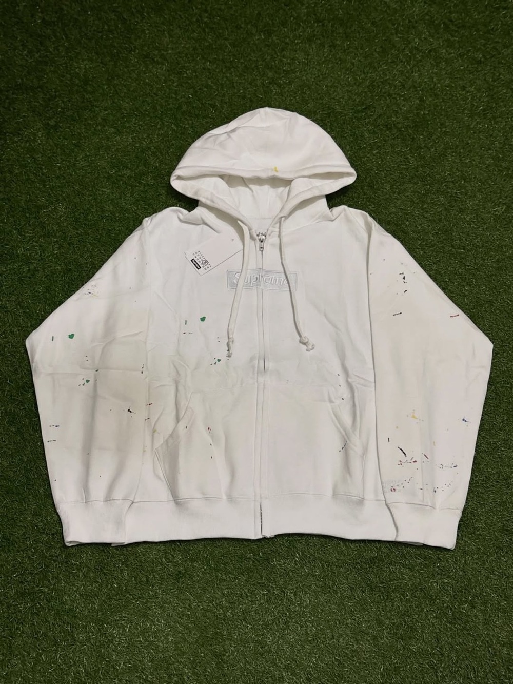 Supreme X Maison Margiela White Box Logo Zip up